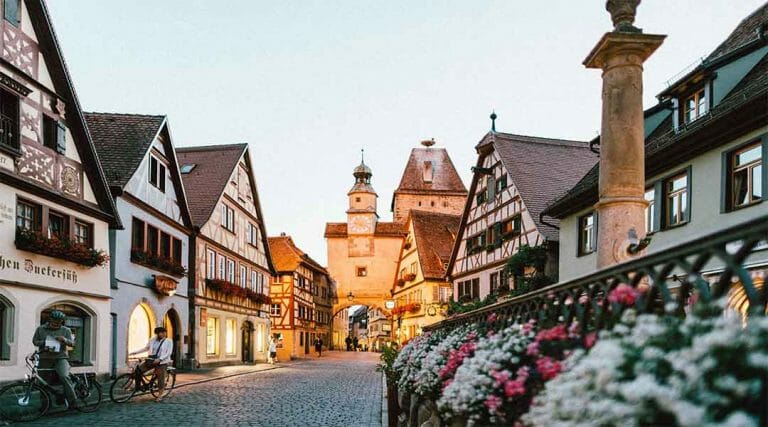 Een ouderwets dorpje in Duitsland